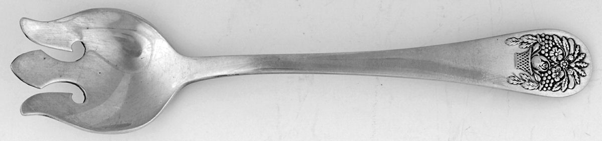 Basket-of-Flowers (Sterling, 1940) Ice Cream Fork by Tuttle-1