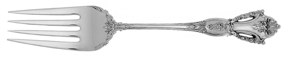 Beauvoir (Sterling, 1967) Medium Solid Cold Meat Serving Fork by Tuttle-1