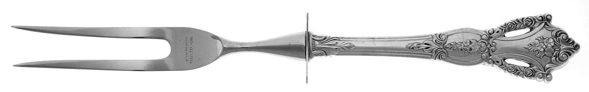 Beauvoir (Sterling, 1967) Small Steak Carving Fork with Stainless Prongs by Tuttle-1