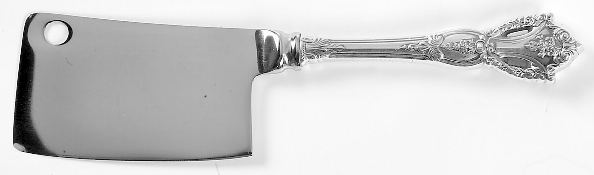 Beauvoir (Sterling, 1967) Cheese Cleaver with Stainless Blade by Tuttle-1