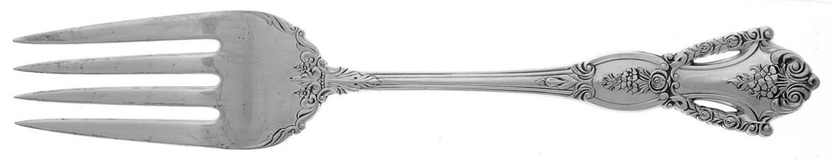 Beauvoir (Sterling, 1967) Medium Solid Cold Meat Serving Fork by Tuttle-1
