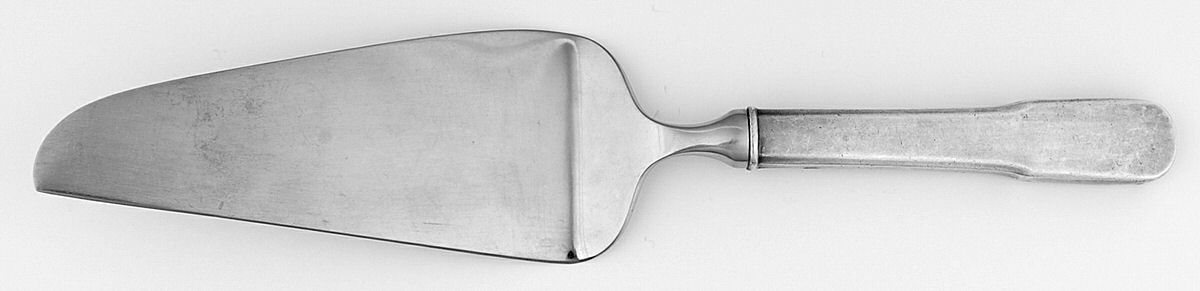 Colonial Fiddle (Sterling, 1925-1974) Pie and Cake Server with Stainless Blade by Tuttle-1