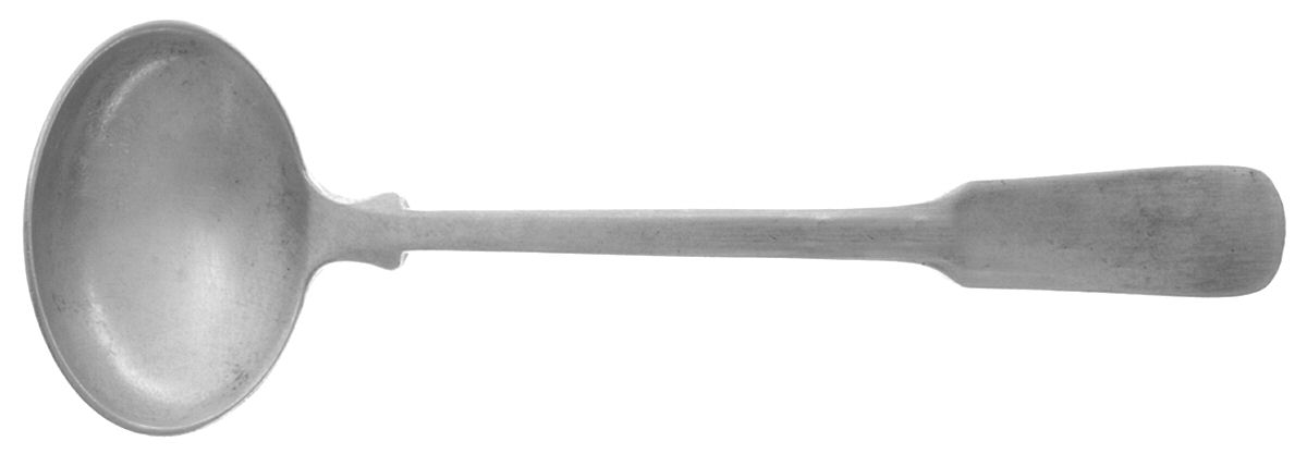Colonial Fiddle (Sterling, 1925-1974) Solid Piece Cream Ladle by Tuttle-1