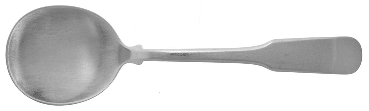 Colonial Fiddle (Sterling, 1925-1974) Round Bowl Soup Spoon (Cream Soup) by Tuttle-1