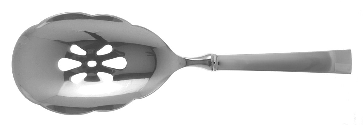Continental (Sterling) Pierced Serving Spoon with Stainless Bowl by Tuttle-1