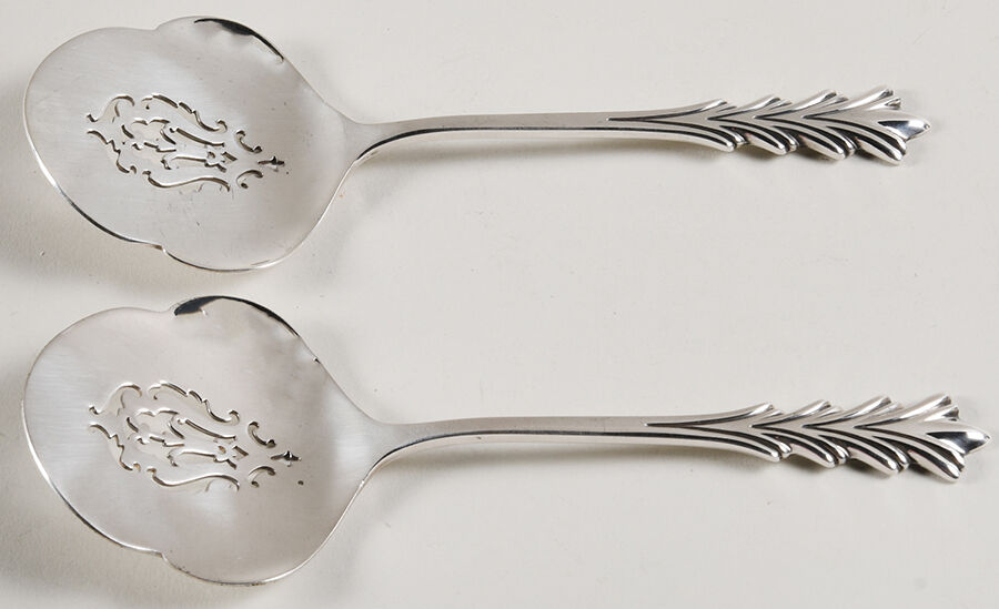 Crest of Arden (Sterling, 1954) Tomato Server, Solid Pieces - Set of 2 by Tuttle-1