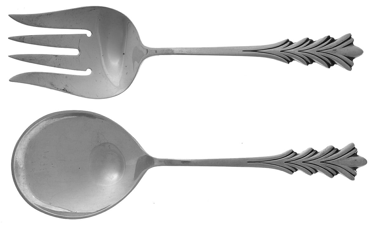 Crest of Arden (Sterling, 1954) (2 Pc) Solid Salad Set by Tuttle-1