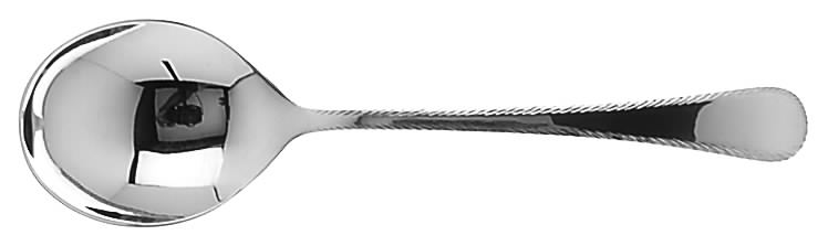Feather Edge (Sterling, 1938, Round Bowl Soup Spoon (Cream Soup) by Tuttle-1