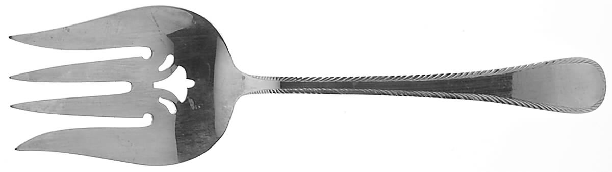 Feather Edge (Sterling, 1938, Solid Salad Serving Fork by Tuttle-1