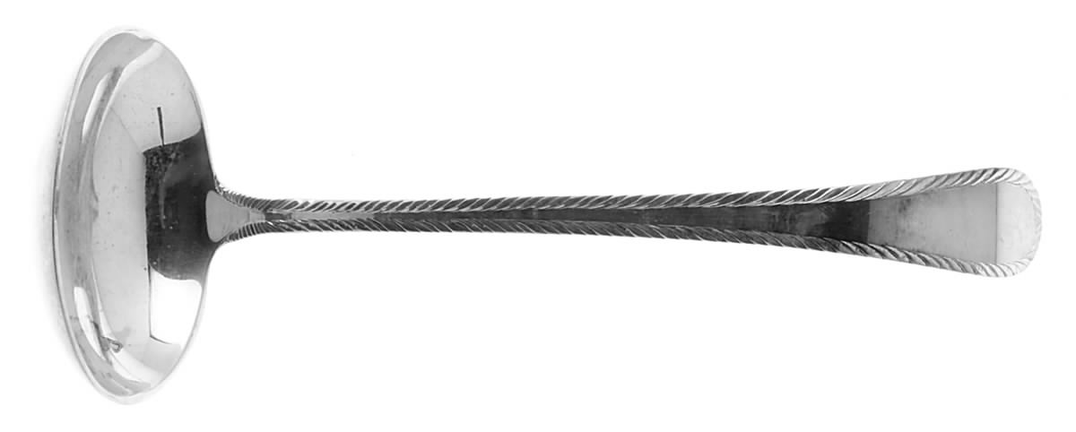 Feather Edge (Sterling, 1938, Solid Piece Cream Ladle by Tuttle-1