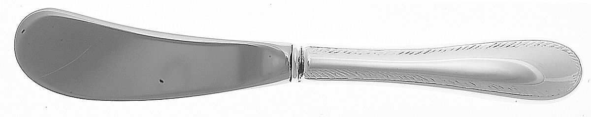 Feather Edge (Sterling, 1938, Butter Spreader Hollow Hdl-Paddle/Stainless Blade by Tuttle-1