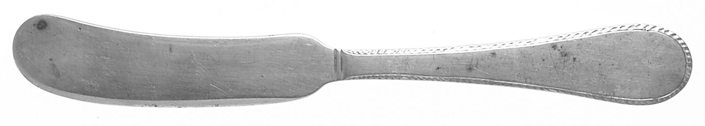 Feather Edge (Sterling, 1938, Flat Handle Butter Spreader by Tuttle-1