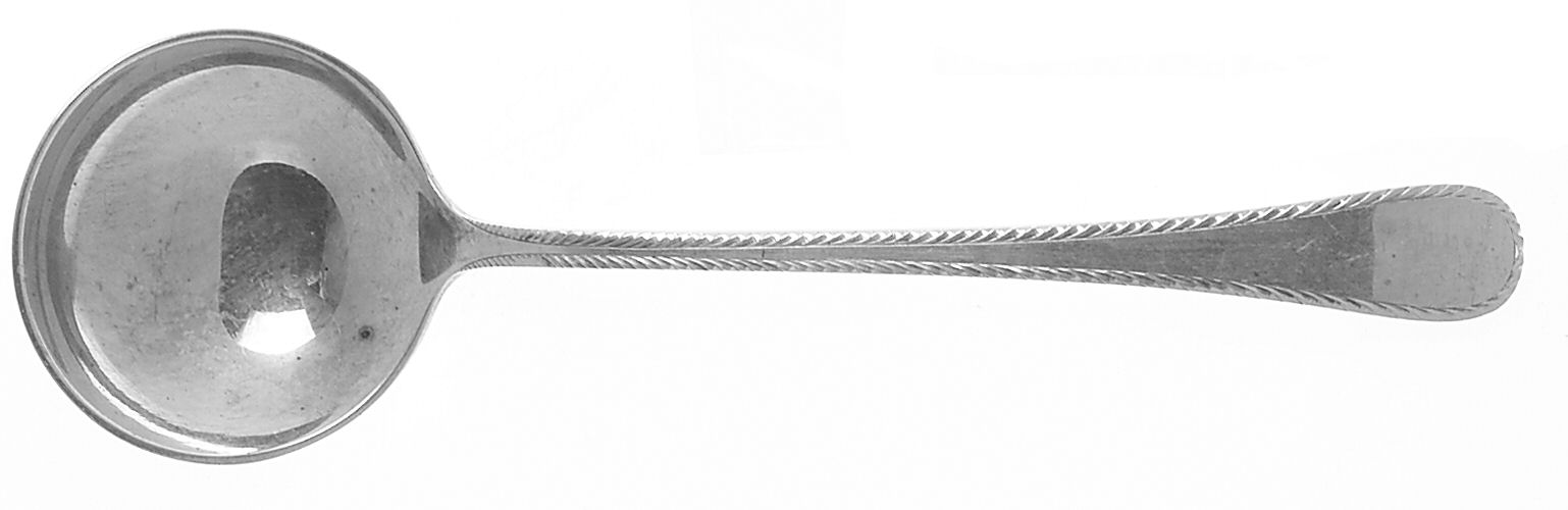 Feather Edge (Sterling, 1938, Round Bowl Soup Spoon (Bouillon) by Tuttle-1