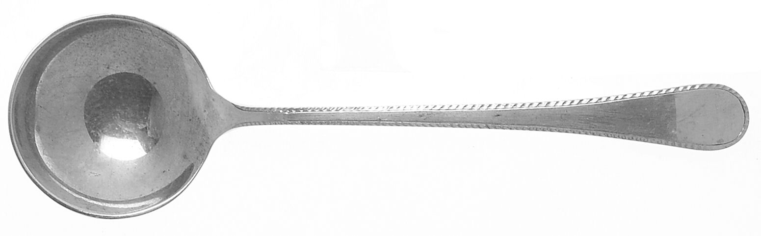 Feather Edge (Sterling, 1938, Round Bowl Soup Spoon (Bouillon) by Tuttle-1