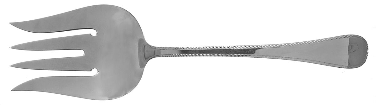 Feather Edge (Sterling, 1938, Solid Salad Serving Fork by Tuttle-1