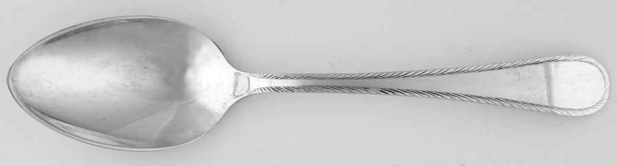 Feather Edge (Sterling, 1938, Oval Place Soup Spoon by Tuttle-1