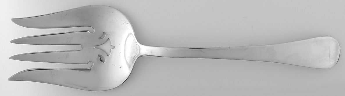 Hannah Hull (Sterling, 1927-1974) Solid Salad Serving Fork by Tuttle-1