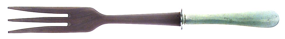 Hannah Hull (Sterling, 1927-1974) Salad Serving Fork with Wooden Prongs by Tuttle-1