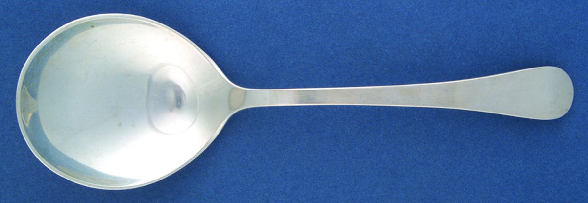 Hannah Hull (Sterling, 1927-1974) Solid Salad Serving Spoon by Tuttle-1