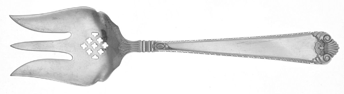 Lamerie (Sterling, 1936-1974) Medium Solid Cold Meat Serving Fork by Tuttle-1