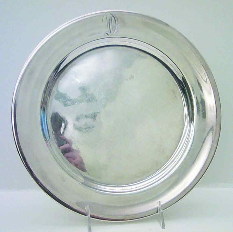 Sterling Hollowware Service Plate by Tuttle-1