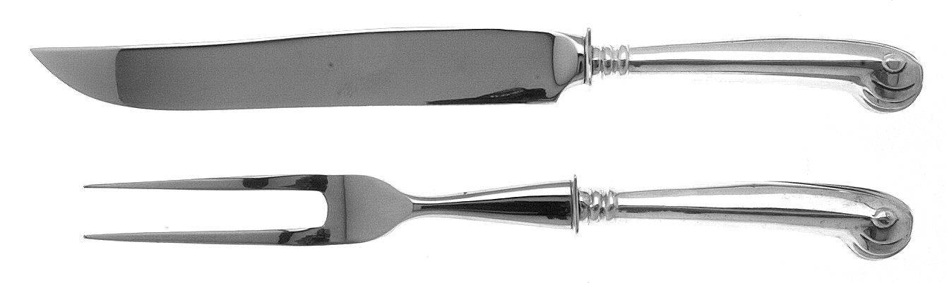 Onslow (Sterling, 1931-1974) Small 2-Piece Steak Carving Set w/Stainless Blade by Tuttle-1