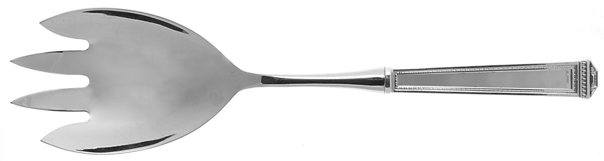 Pantheon (Sterling) Salad Serving Fork with Stainless Prongs by Tuttle-1