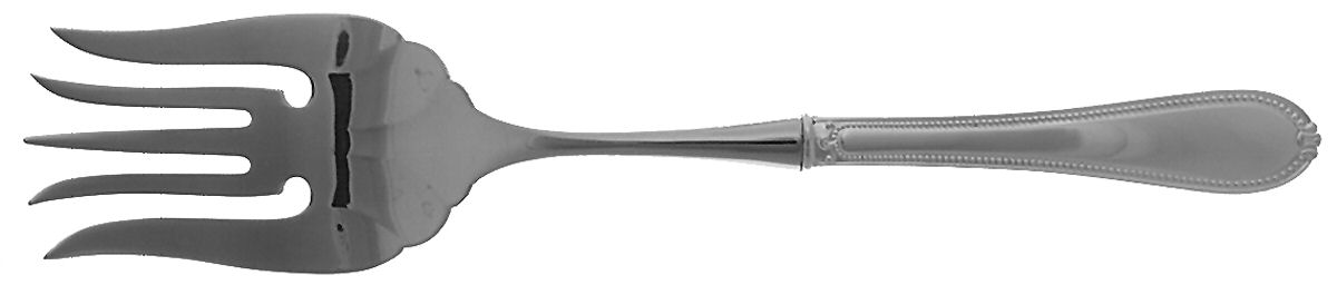 Triumph (Sterling) Large Stainless-Tine Cold Meat Serving Fork by Tuttle-1