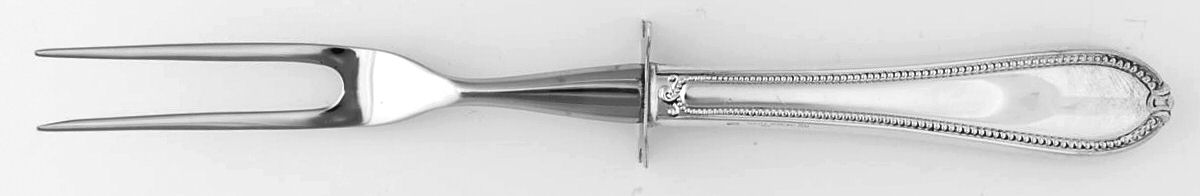 Triumph (Sterling) Small Steak Carving Fork with Stainless Prongs by Tuttle-1