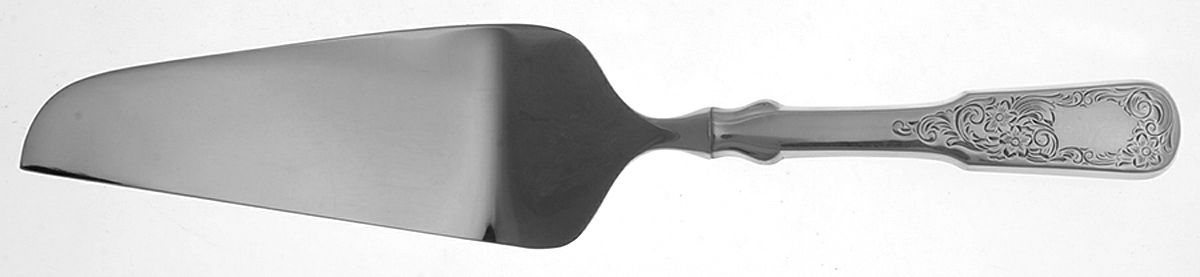 1690-Engraved (Sterling, 1980) Pie & Cake Server with Stainless Blade by Towle Silver-1