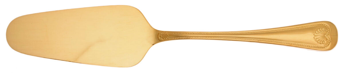 Abbey Shell (Gold Electroplate) Solid Pie Server by Towle Silver-1