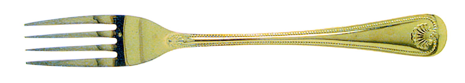 Abbey Shell (Gold Electroplate) Fork by Towle Silver-1