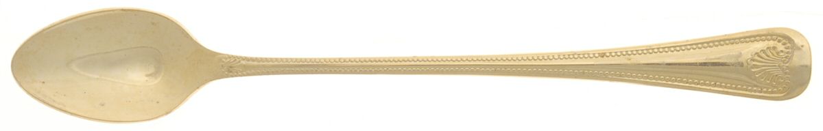 Abbey Shell (Gold Electroplate) Iced Tea Spoon by Towle Silver-1