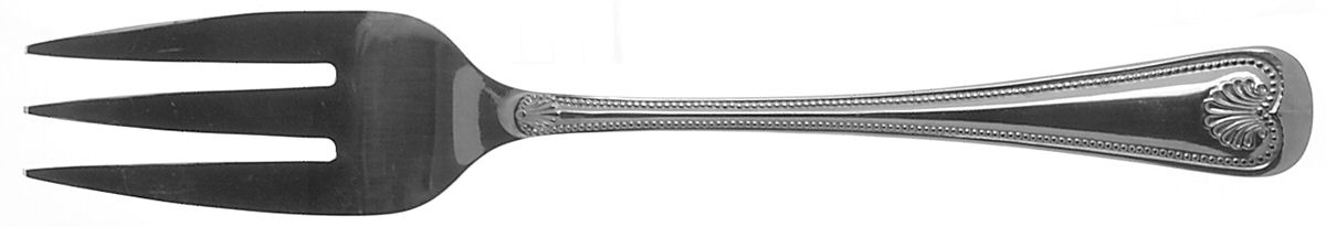 Abbey Shell (Stainless) Large Solid Cold Meat Serving Fork by Towle Silver-1