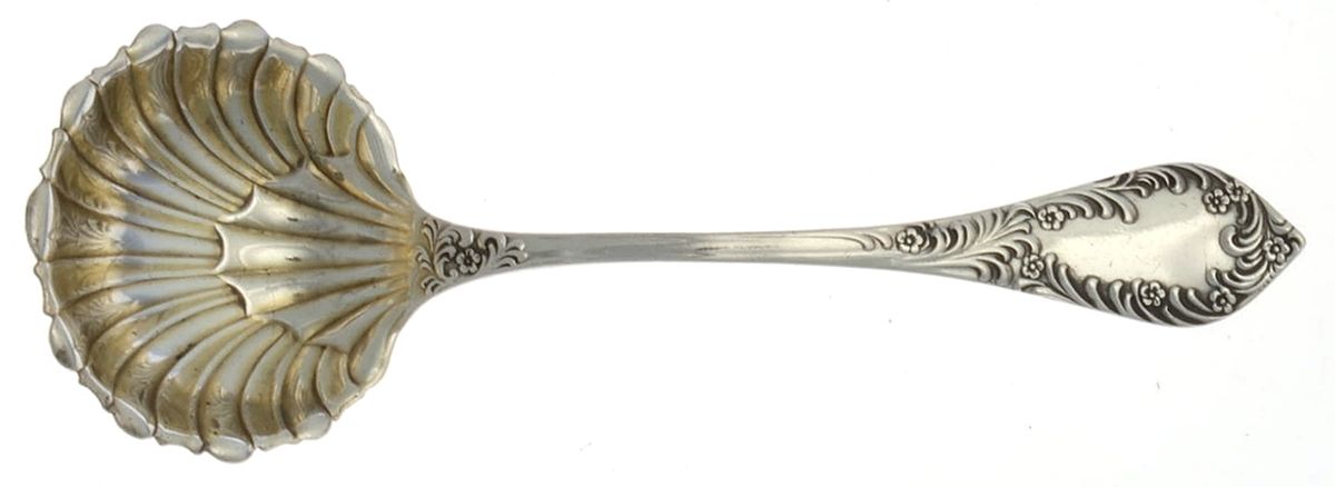 Albany (Sterling, 1890) Solid Piece Cream Ladle by Towle Silver-1