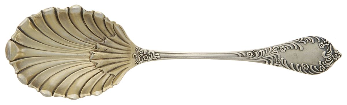 Albany (Sterling, 1890) Sugar Shell Spoon by Towle Silver-1