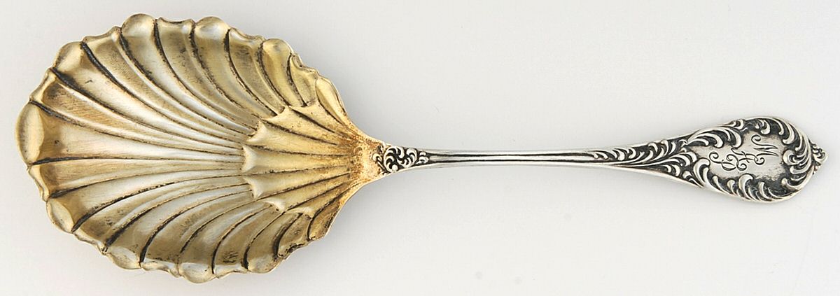 Albany (Sterling, 1890) Large Jelly Spoon by Towle Silver-1