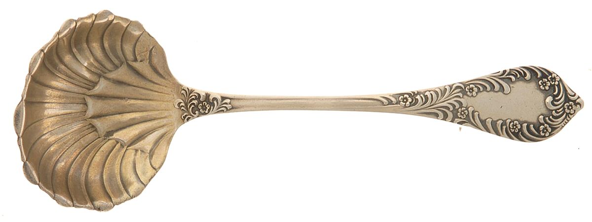 Albany (Sterling, 1890) Solid Piece Cream Ladle by Towle Silver-1