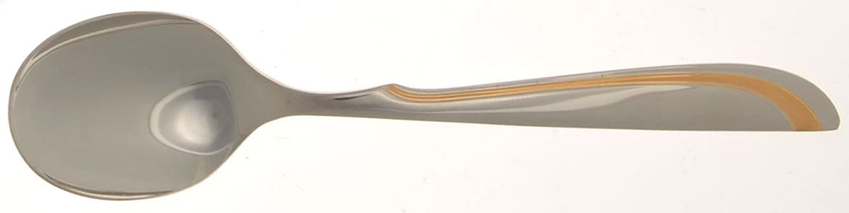 Alta (Stainless-Gold Accent) Sugar Spoon by Towle Silver-1