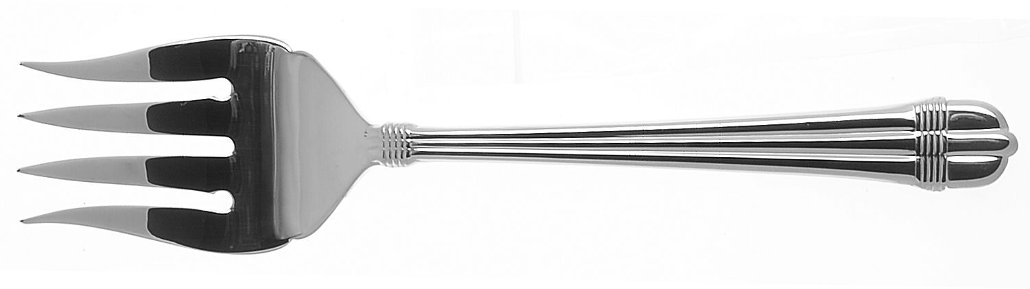 Amante (Stainless) Medium Solid Cold Meat Serving Fork by Towle Silver-1
