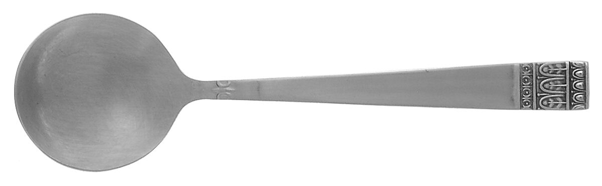 Ando (Stainless) Round Bowl Soup Spoon (Gumbo) by Towle Silver-1