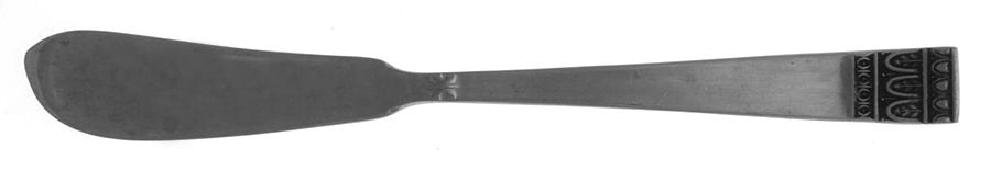 Ando (Stainless) Flat Handle Butter Spreader by Towle Silver-1