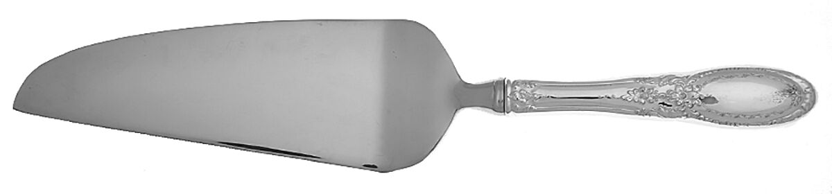 Antique Mirror (Silverplate, 1980) Pie and Cake Server with Stainless Blade HC by Towle Silver-1