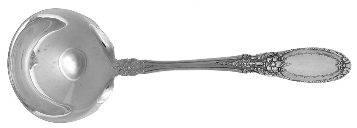 Antique Mirror (Silverplate, 1980) Solid Gravy Ladle by Towle Silver-1