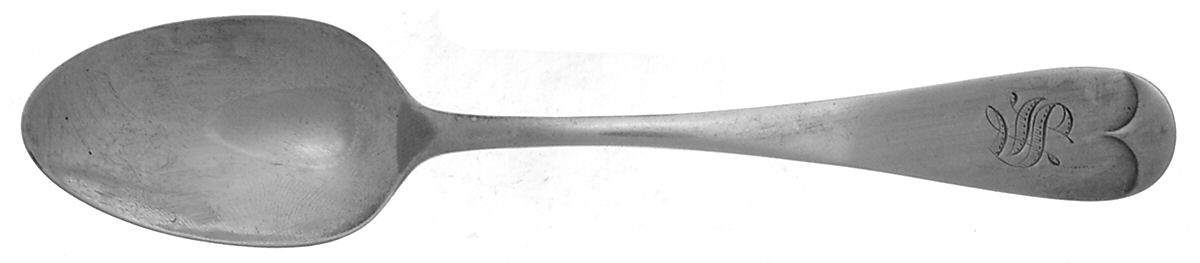 Antique (Sterling, 1880) Monogram Five O'Clock Teaspoon by Towle Silver-1