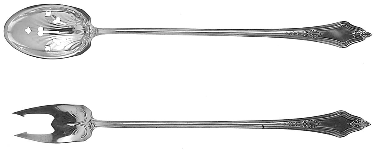 Arcadian (Sterling, 1916) Solid 2-Piece Piccalilli Set by Towle Silver-1