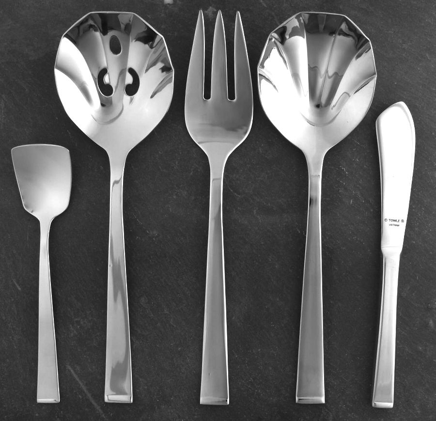 Arctic (Stainless) 5 Piece Hostess Set by Towle Silver-1