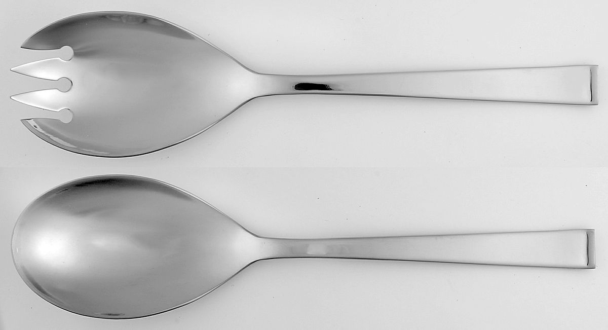 Arctic (Stainless) (2 Pc) Solid Salad Set by Towle Silver-1