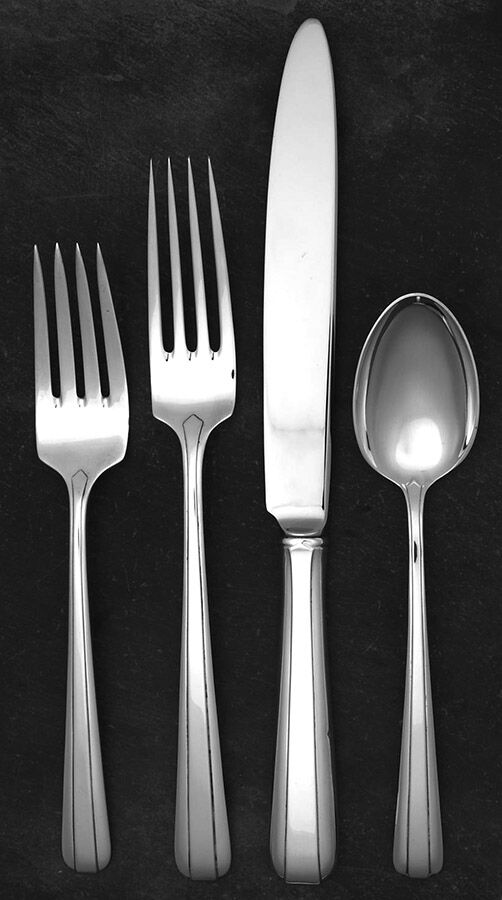 Aristocrat (Sterling, 1934) 4 Piece Place Size Setting by Towle Silver-1