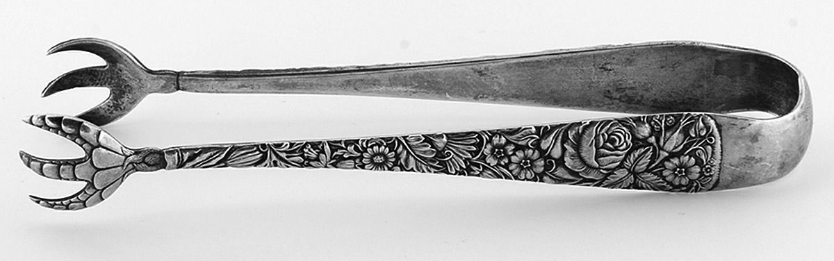Arlington (Sterling, 1884) Large Sugar Tongs by Towle Silver-1